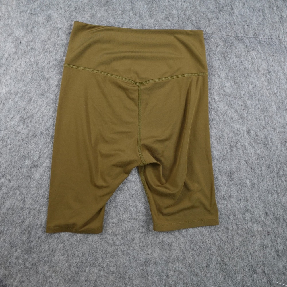 Girlfriend Collective Shorts Women Small Green High Rise Bike Compressive Eco 8" - Picture 9 of 10